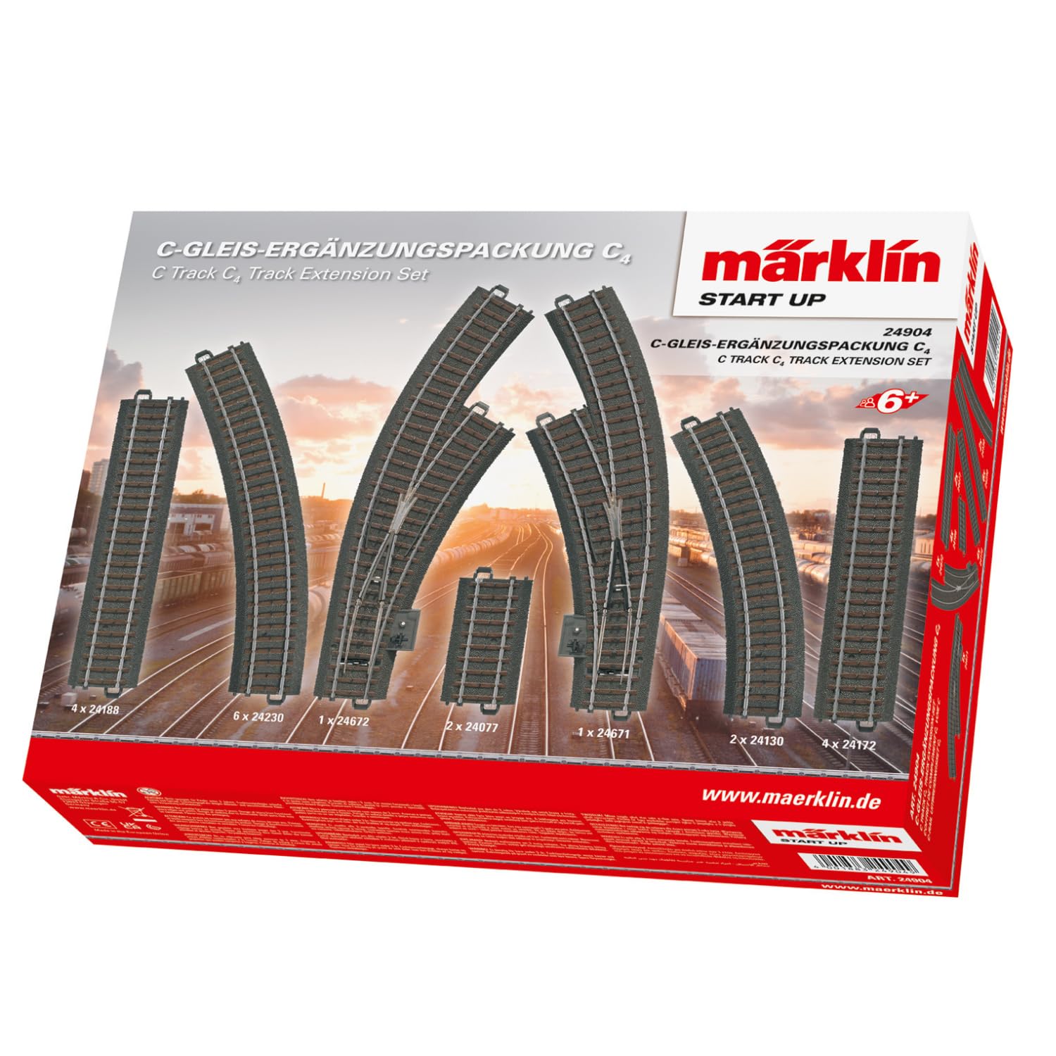 Märklin Start up 24904 Kit complémentaire de voie C C4, Modélisme Ferroviaire Piste H0