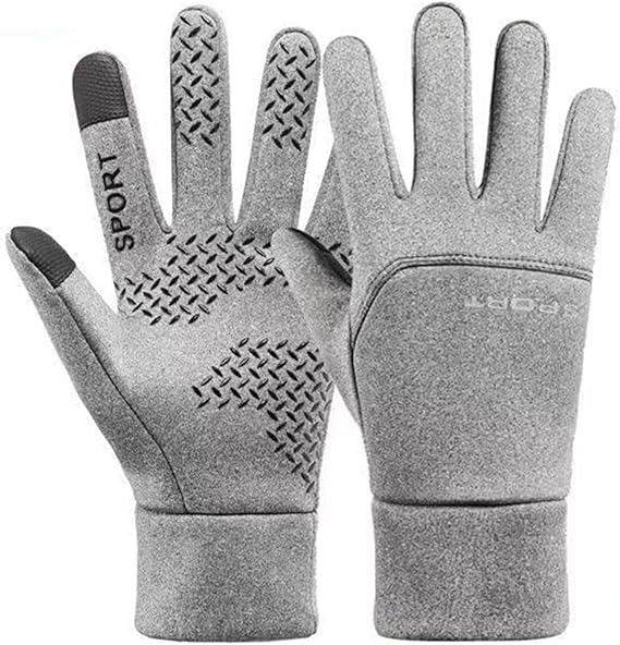 Amazon アウトドアグローブ メンズ 防寒手袋 冬 スマホ対応 バイクグローブ スポーツ 裏起毛 防水 防風 防寒 保温 滑り止め 登山 釣り 自転車 通勤 通学 冬用 耐摩耗 グレー アウトドア グローブ 通販