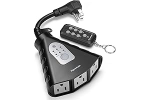ETL Listed Outdoor Light Timer, Waterproof Outdoor Remote Control Outlets