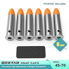 GORTAR 45-70 Govt Snap Caps Training Dummy Rounds Practice Safe Loading Firing Close to Real Weight, - 6 Pcs