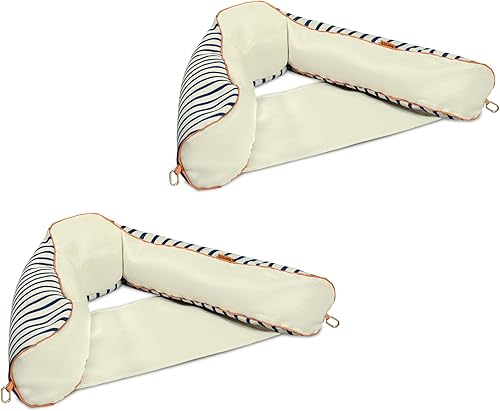 Miniatura 16 de Big Joe - Eslinga de fideos, sin necesidad de inflar, flotador de piscina con reposabrazos, tela de drenaje rápido, portavasos