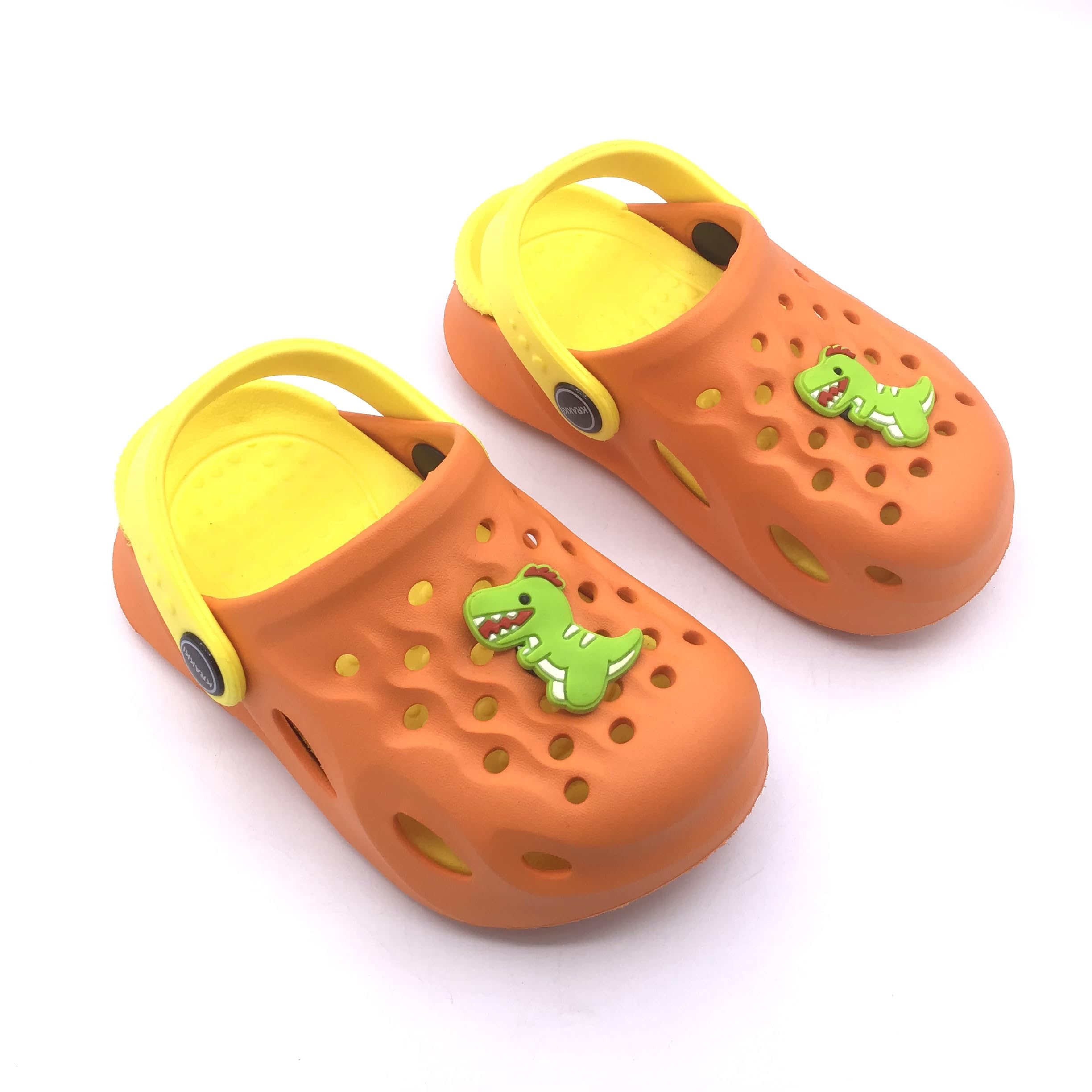 KRAKKI Toddlers Dino Print Extra Soft Clogs EU24 Orange (B0CCML3F2N) Amazon Price History, Amazon Price Tracker