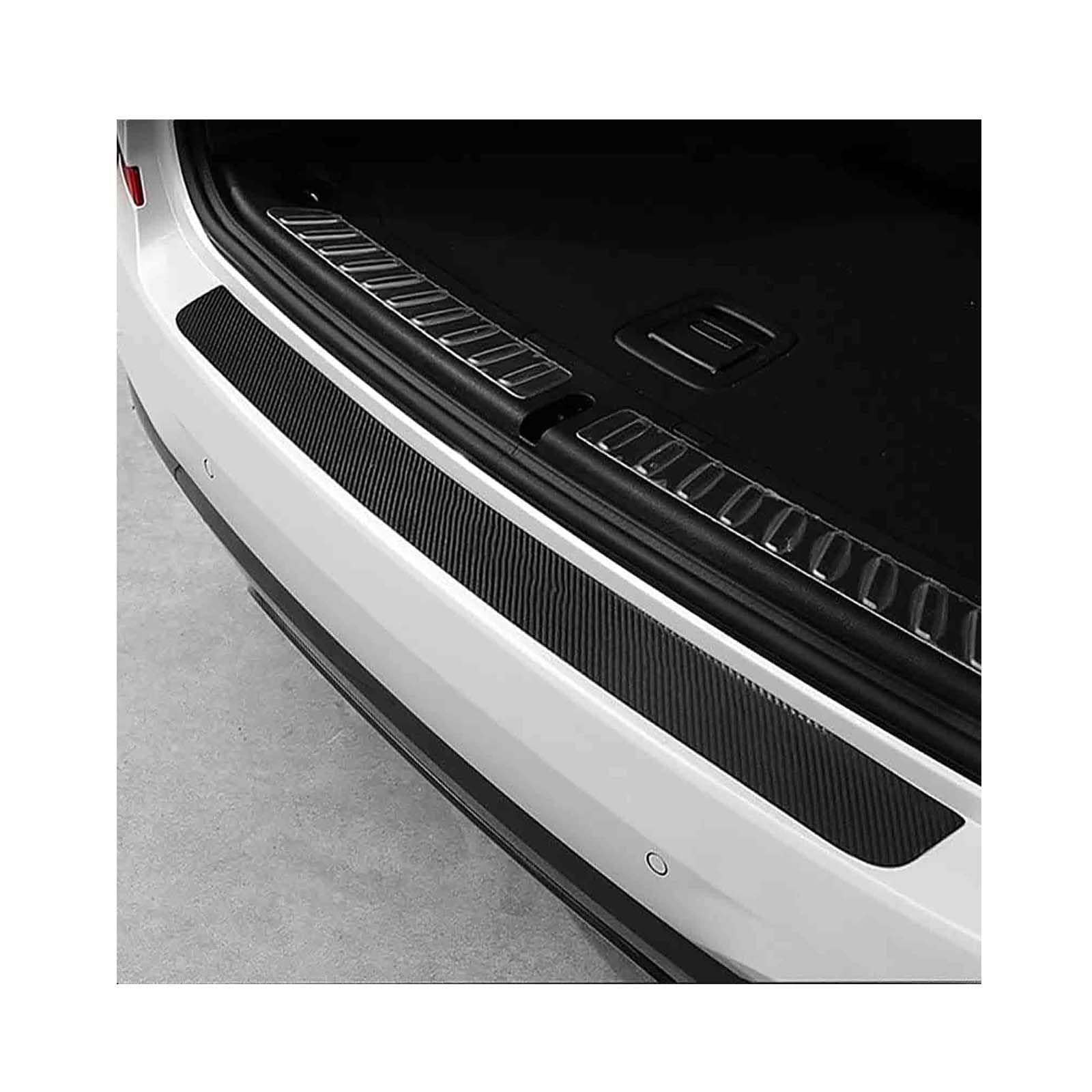 XCAXQGIBL Car Rear Bumper Protector Guard, for BMW X1 X2 X3 X4 X5 X6 X7 Anti-Scratch Trunk Sill Scuff Plate Cover Trim with Textured Style