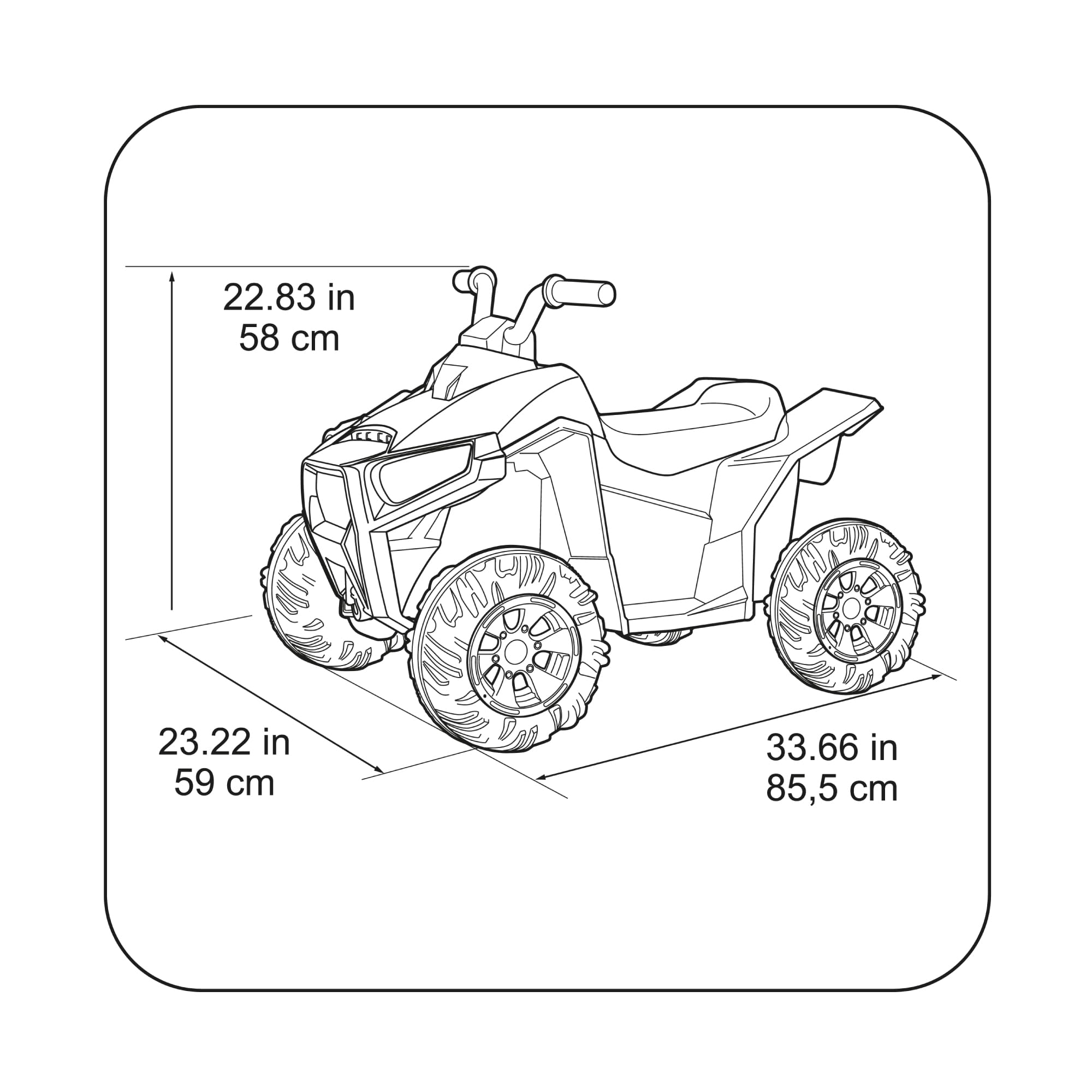 FEBER - Quad Boxer da 12 V, veicolo elettrico a batteria da 12 V, con marce avanti, posteriori e freni, fino a 5 km/h, caricatore incluso, 45 min di gioco, +3 a 5 anni, famoso (FEN45000)