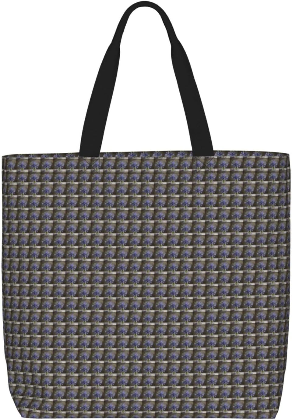 Bluebell Bouquet03 Print Eco-Friendly Tote Lightweight Grocery Bag Daily Commuting Travel Beach Gym Use