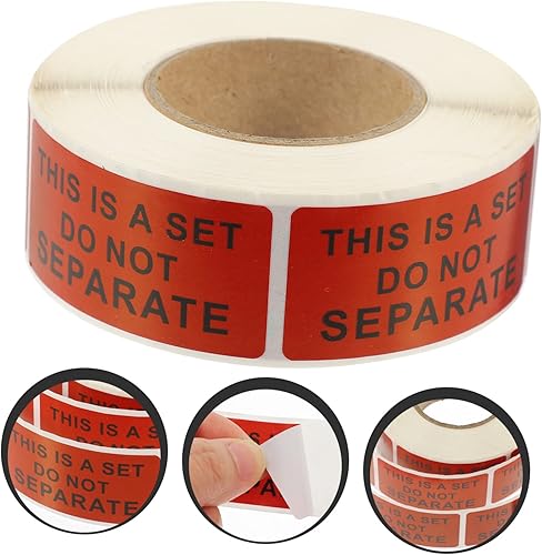 Miniatura 5 de SEWACC 2 Rolls Set do not Remove Label do not Bend Stickers do not Separate Stickers Shipping Warning Sticker Warning Label Stickers Shipping