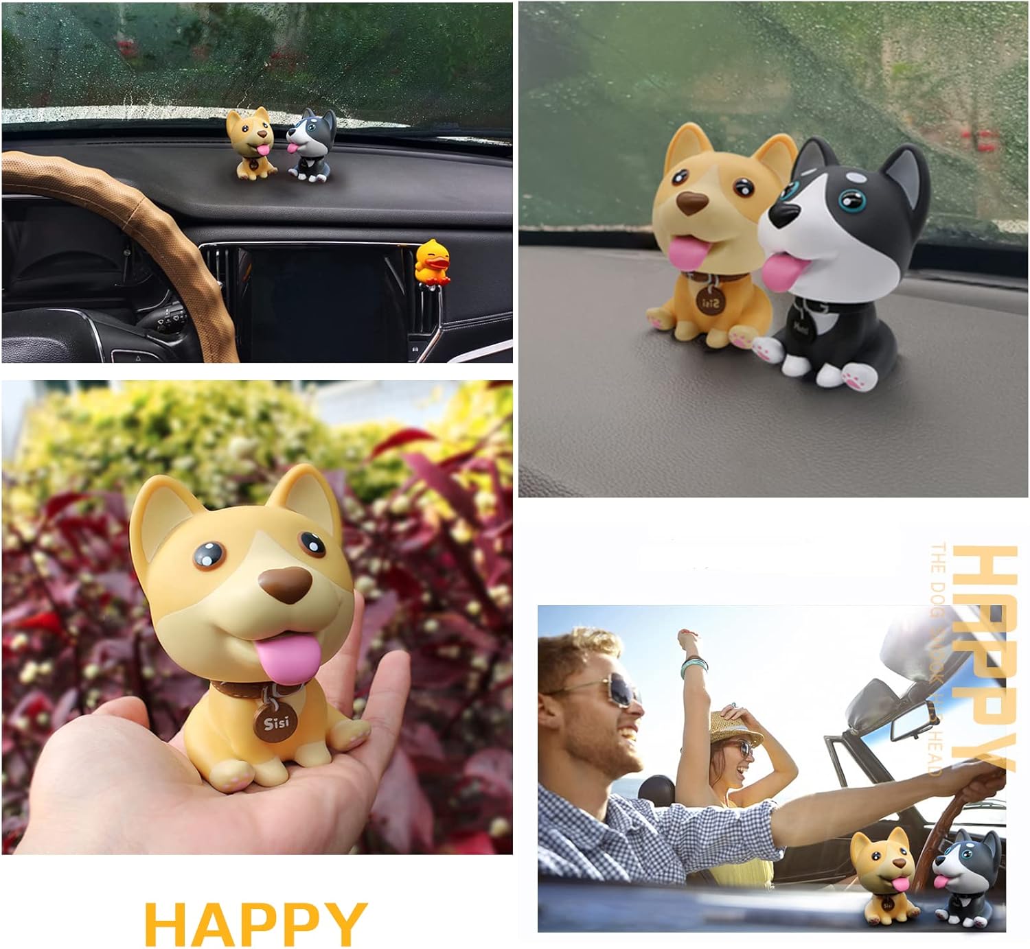 Buy Car Shaking Head Dog PVC Ornaments Bobblehead Dog Car Dashboard