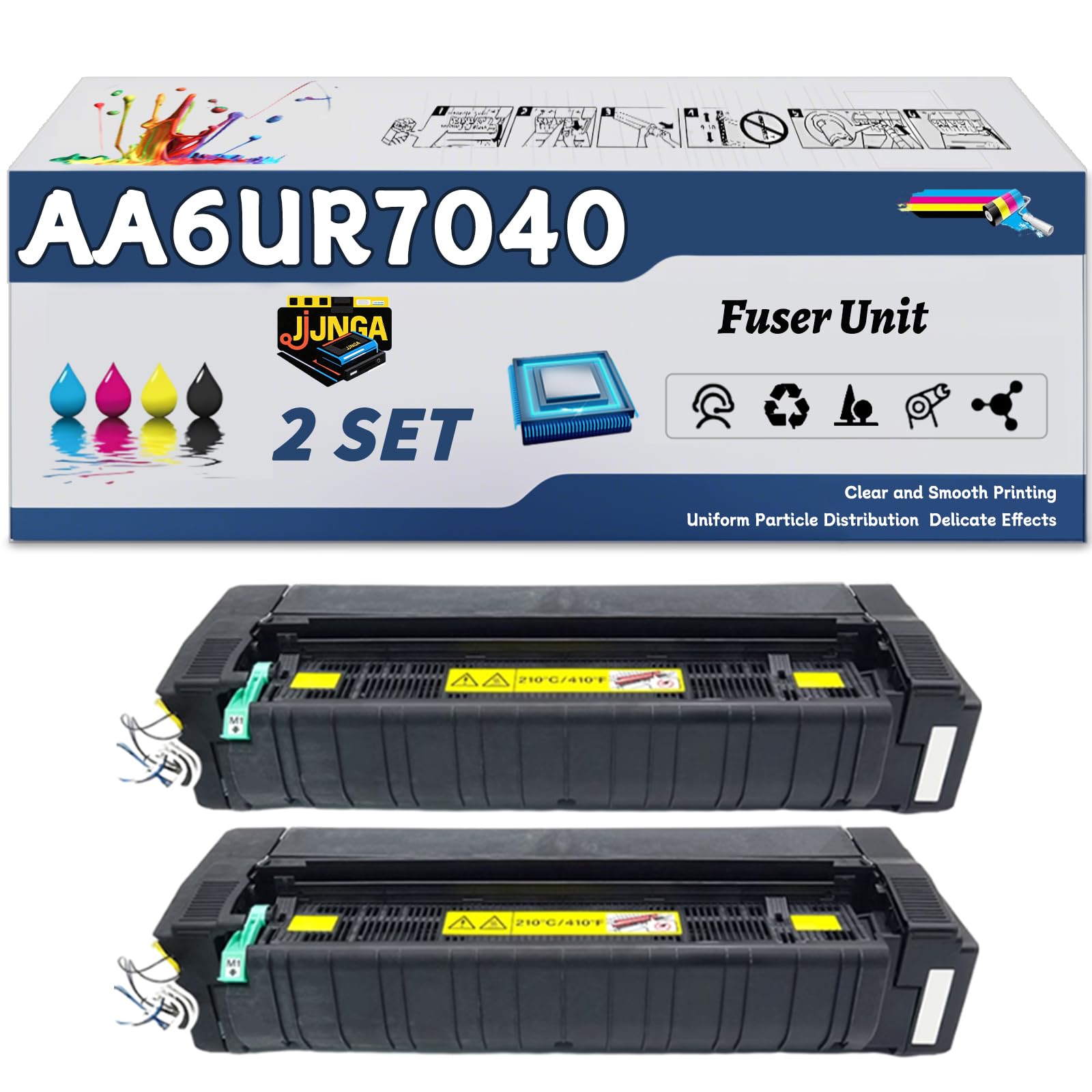 JJNGA AA6UR70400(110V) Fuser Unit is Compatible for Konica Minolta bizhub 308e bizhub 368e bizhub 458e Printers, with a Capacity of 470000 Pages and a Very Good Printing Experience (2 Set)
