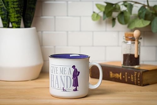 Miniatura 7 de Silver Buffalo Wednesday Addams Give Me a Hand - Taza de cerámica para caravana, 20 onzas