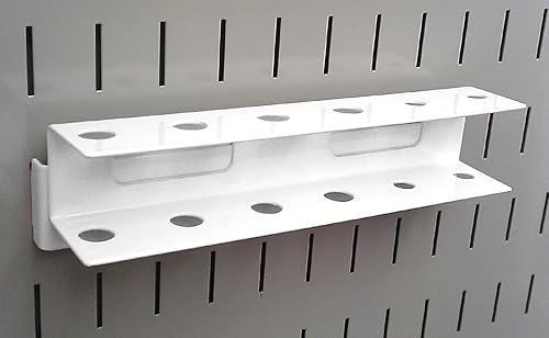 Miniatura 3 de Wall Control Soporte de destornillador para tablero de clavijas, accesorio de tablero de clavijas de metal ranurado y tablero de herramientas
