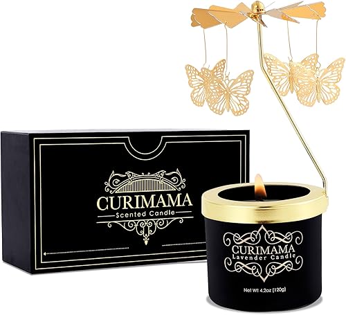 Regalos únicos de cumpleaños para mujeres, regalo de mariposa para mamá, velas giratorias, ideas de regalos para mejor amiga, regalos de