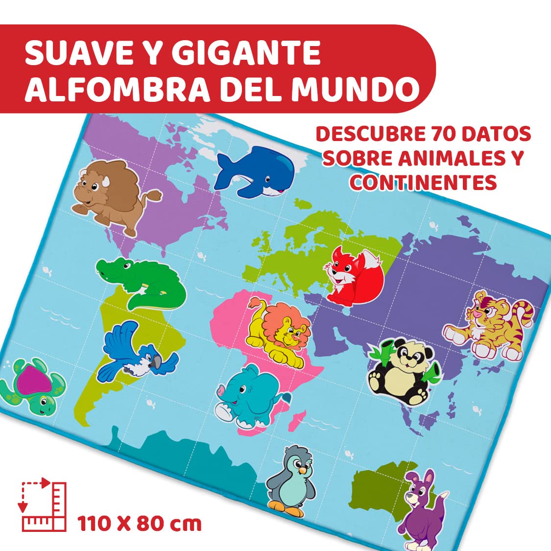 Chicco Cody Avión de Aventuras, Juego Educativo Edu4You con Alfombra de Juego Aprende a Programar y Codificar con una Alfombra Infantil de Gran Tamaño 110 x 80 cm Juguete para Niños de 2 a 6 Años