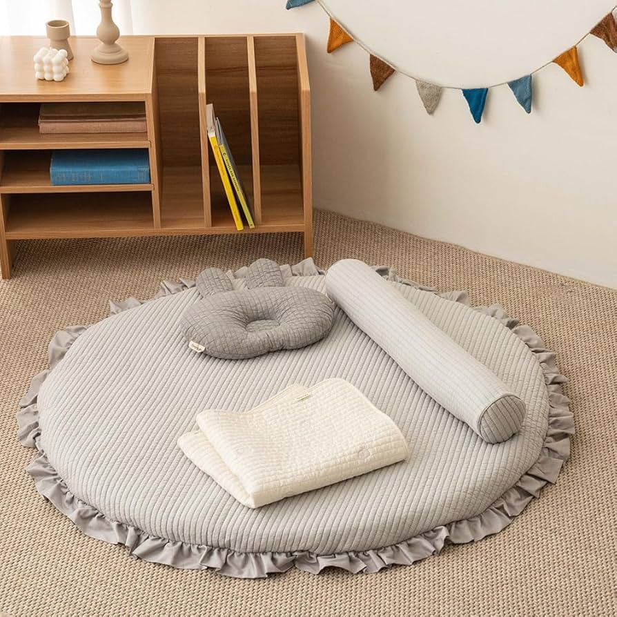 ベビー円形座布団　1m  ⁂イブルフリル無し　⁂ Ruru様 ベビー形座布団 1m ⁂イブルフリル無し ⁂ Ruru様