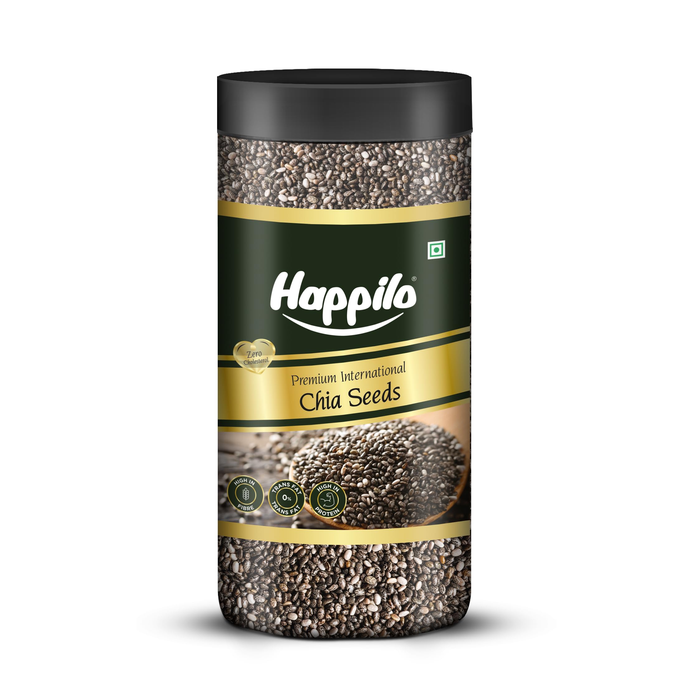 Happilo Premium Chia Seeds 500g Jar, Nutrient-Rich Superfood, Rich in Omega-3 Fatty Acids, Fiber, Protein (B0CNYNWTHK) Amazon Price History, Amazon Price Tracker