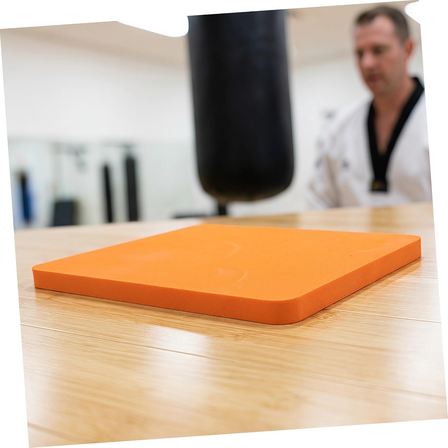 OSALADI Taekwondo Breaking Board for Practice and Testing, Rebreakable Eva Martial Arts Board with Standardized Comfortable Grip, Orange Color for Schools and Martial Arts Demonstration