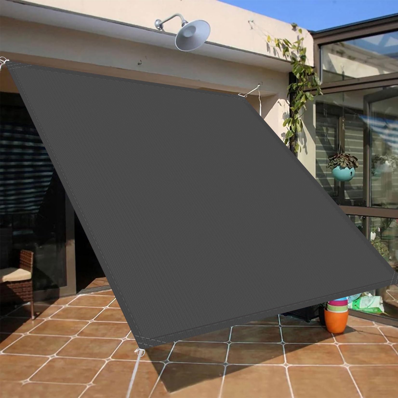 Voile ombrage protection solaire contre la chaleur du patio