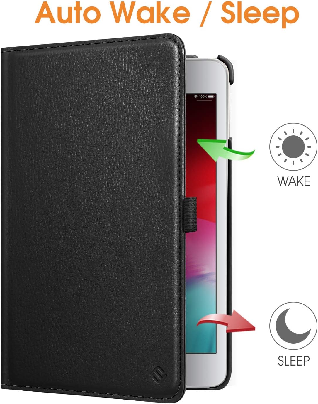FINTIE Rotating Case for iPad Mini 4-360 Degree Rotating Stand Case with Smart Cover Auto Sleep/Wake Feature for iPad Mini 4 (2015 Release), Black