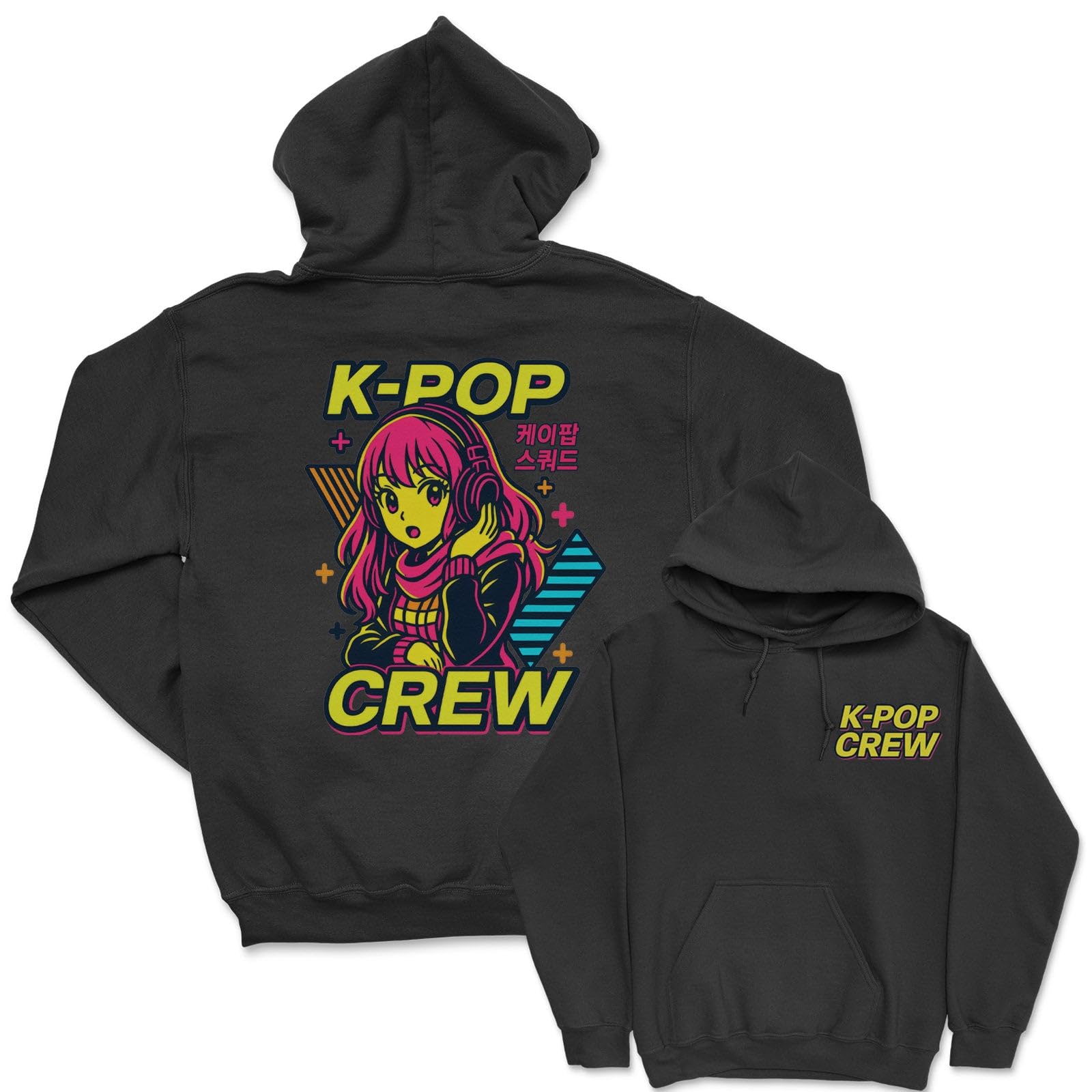 The Gift Project Unisex Kids Multicoloured K-Pop Crew Neon Dreams - K-Pop Graphic Printed Hoodie