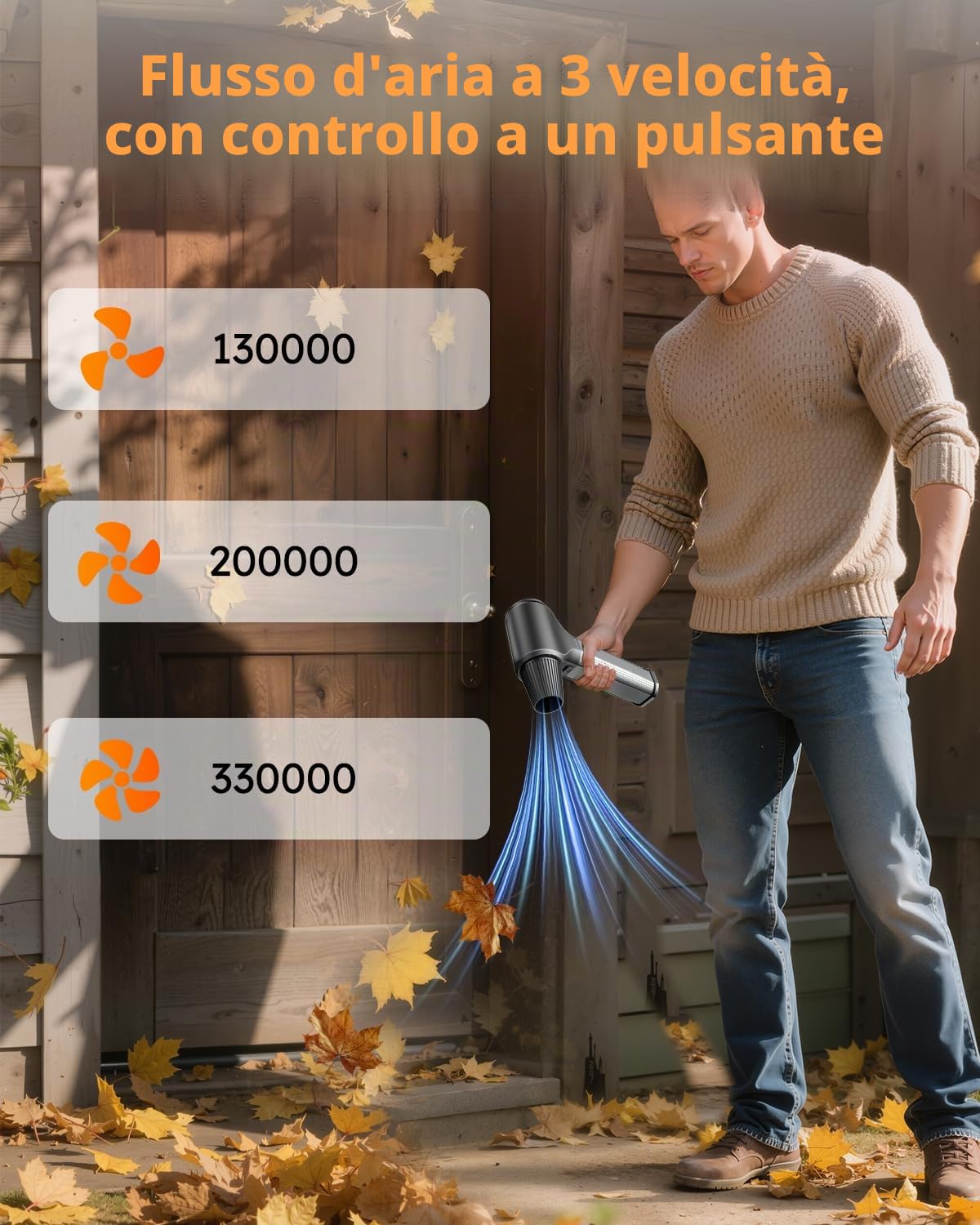 Soffiatore ad Aria Compressa Elettrico 330000 Giri/min, Spray ad Aria ad Alta Pressione, Mini Air Duster Potente – Kit di Pulizia Senza Fili per PC, Laptop, Auto, Divano e Apparecchi da Ufficio