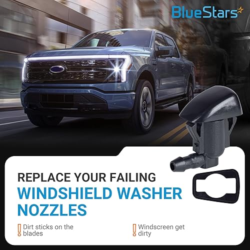 Miniatura 3 de BlueStars - Paquete de 2 boquillas para limpiaparabrisas 85381-AE020 ultra duraderas, ajuste exacto para Toyota Sienna 2004-2010, Toyota Corolla