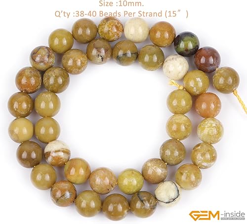 Miniatura 715 de GEM-Inside - Cuentas sueltas de piedra de lava negra natural de 0.315 in para hacer joyas, 15 pulgadas Cordierita de grado A