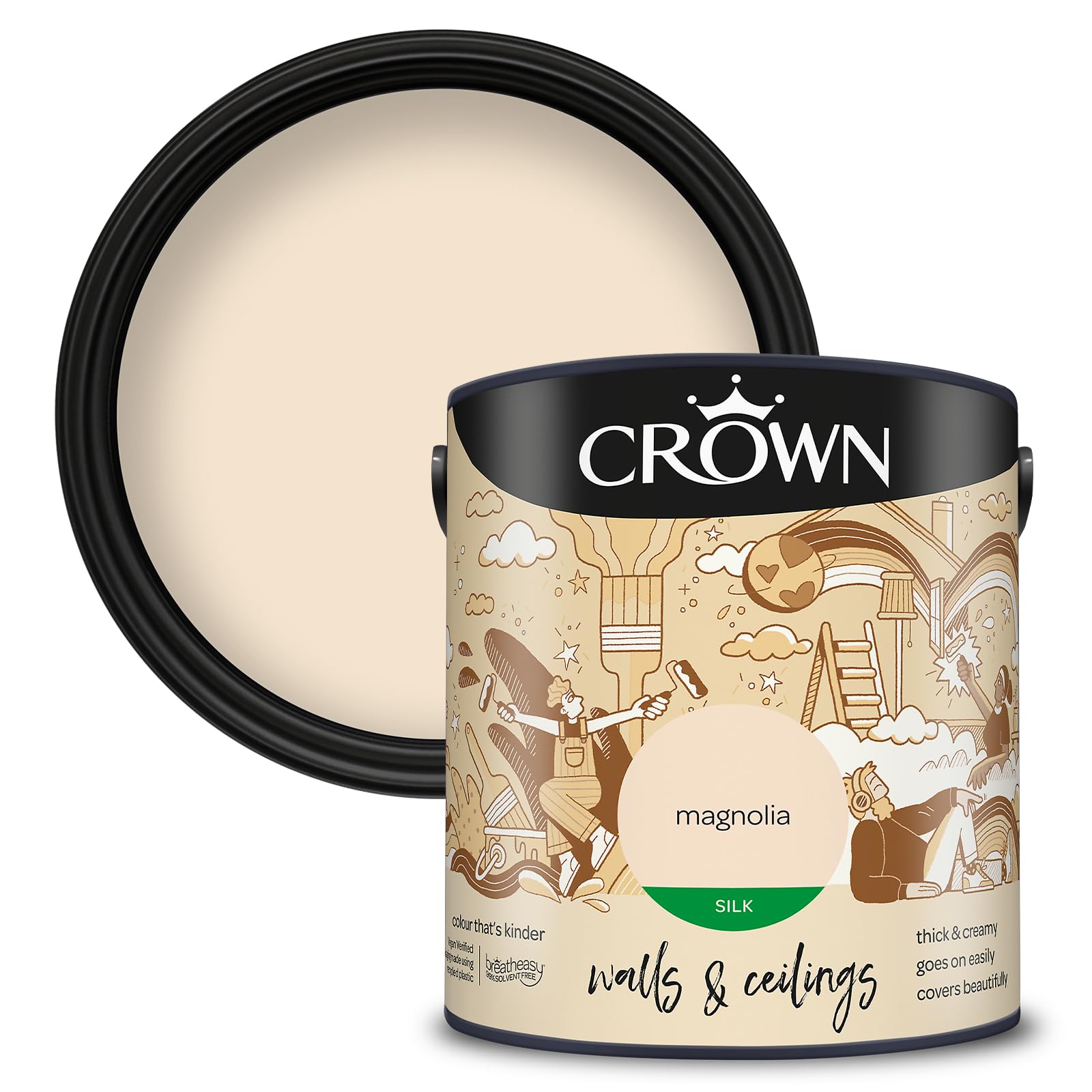 Crown Silk 2.5L Emulsion - Magnolia