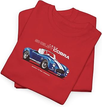 Cobra T-Shirt, Classic American Sports Car Graphic Tee Retro Automotive Lover Gift for Men & Women