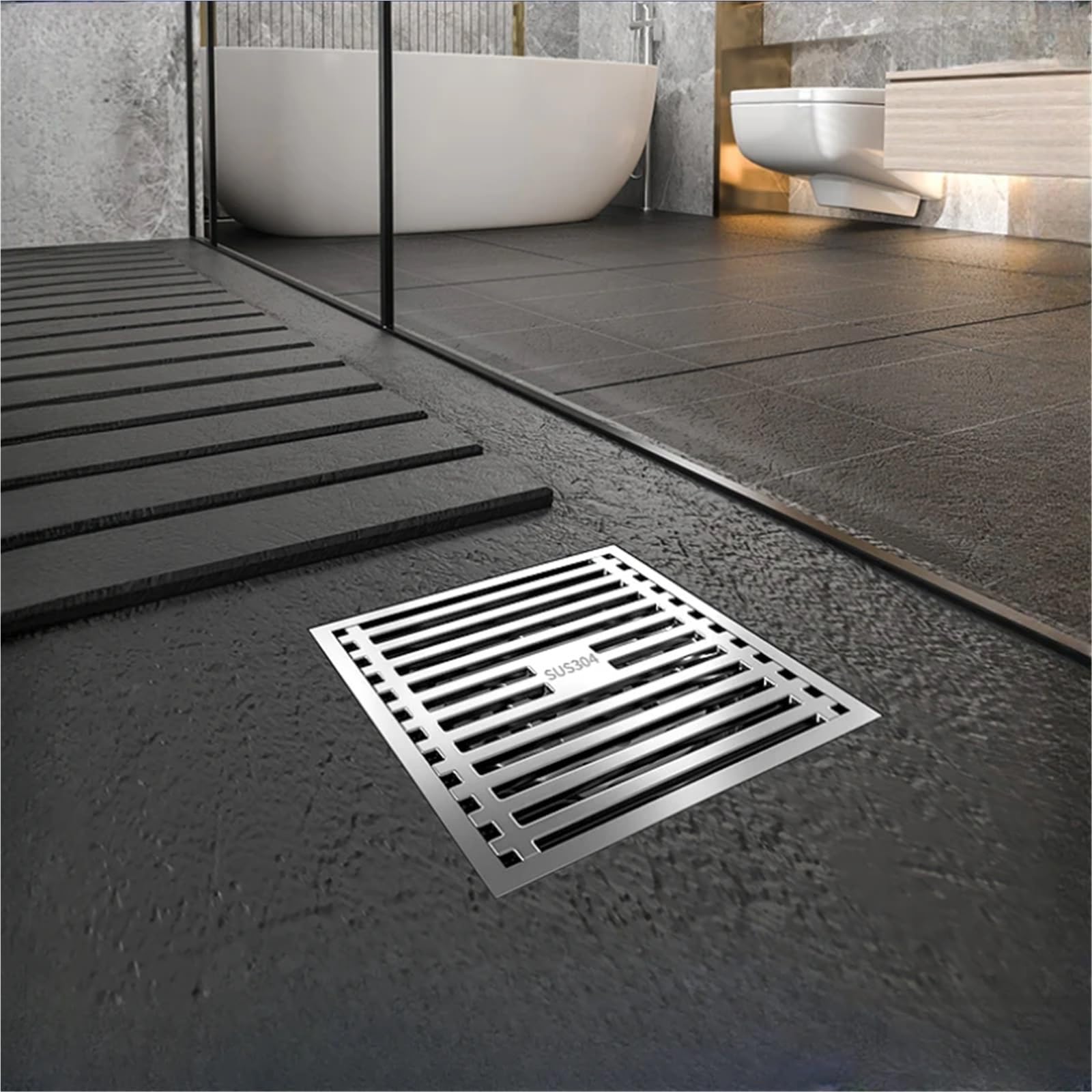 Sumidero Ducha Drenaje de Piso Drenaje Acero Inoxidable a Prueba olores for inodoros para Cocina baño(CCC)