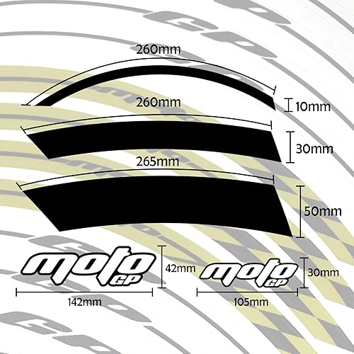 Vista 56 de MC MOTOPARTS Adhesivos adhesivos para llantas de 17 pulgadas AA01 compatibles con GSX1300R GSXR1000 GSXR600 (azul aguamarina)