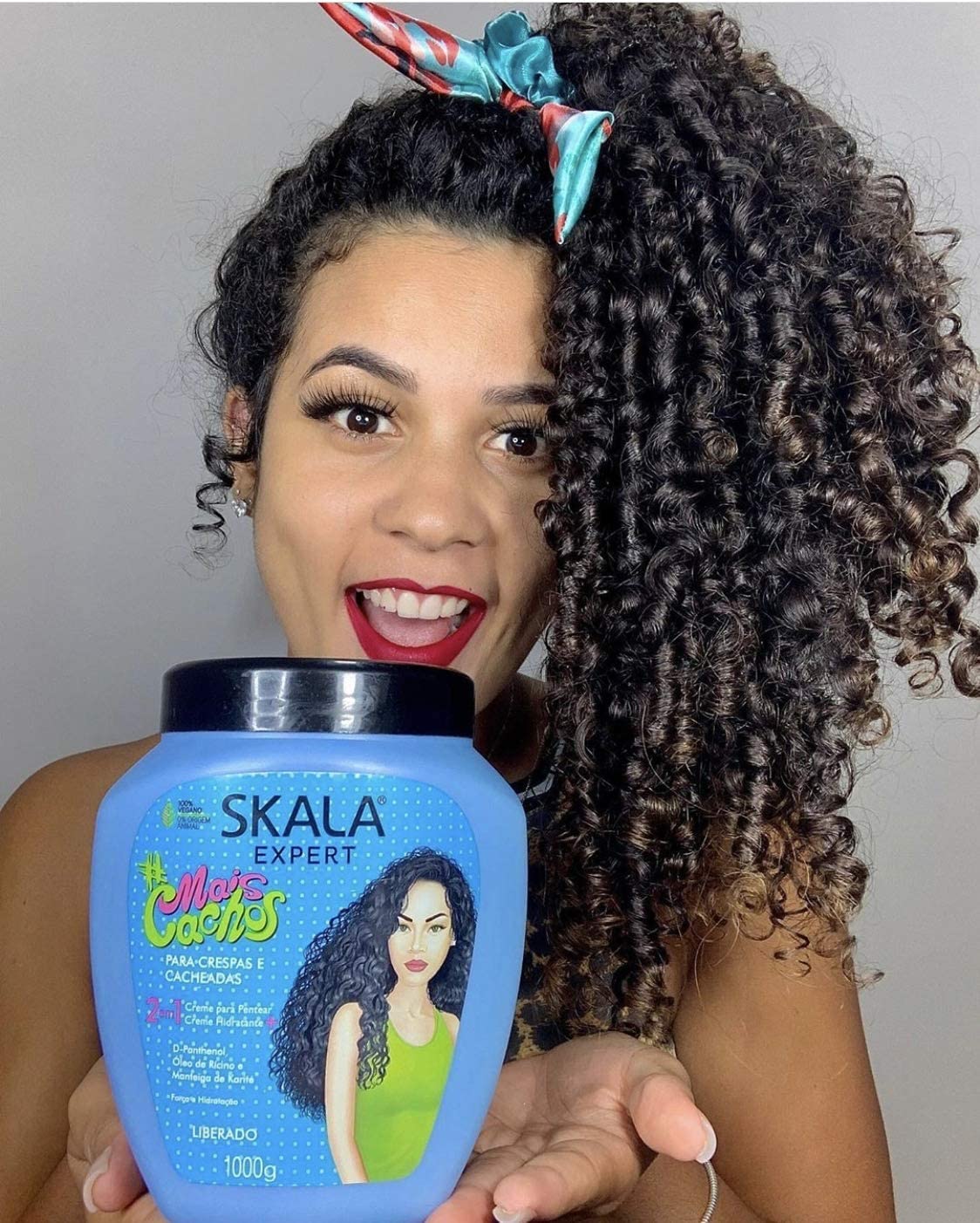 SKALA Hair Type 3ABC - Mais Cachos & Passion Fruit Combo - Hydrate Curls, Eliminate Frizz, For Curly Hair - 2-IN-1 Conditioning Treatment & Cream to Comb image 6 of 7 B0D4ZH6551