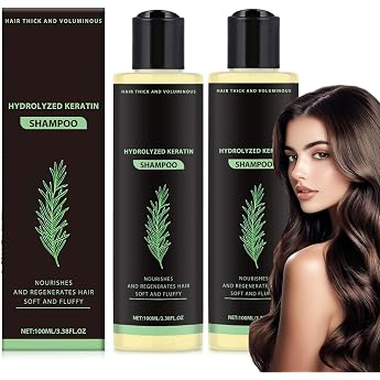 Rosemary Shampoo for Hair Growth Pack of 2 Organic Rosemary Hair Growth Shampoo Natural Rosemary Hydrolysed Keratin Shampoos Against Hair Loss for Nourishing Volume Unisex