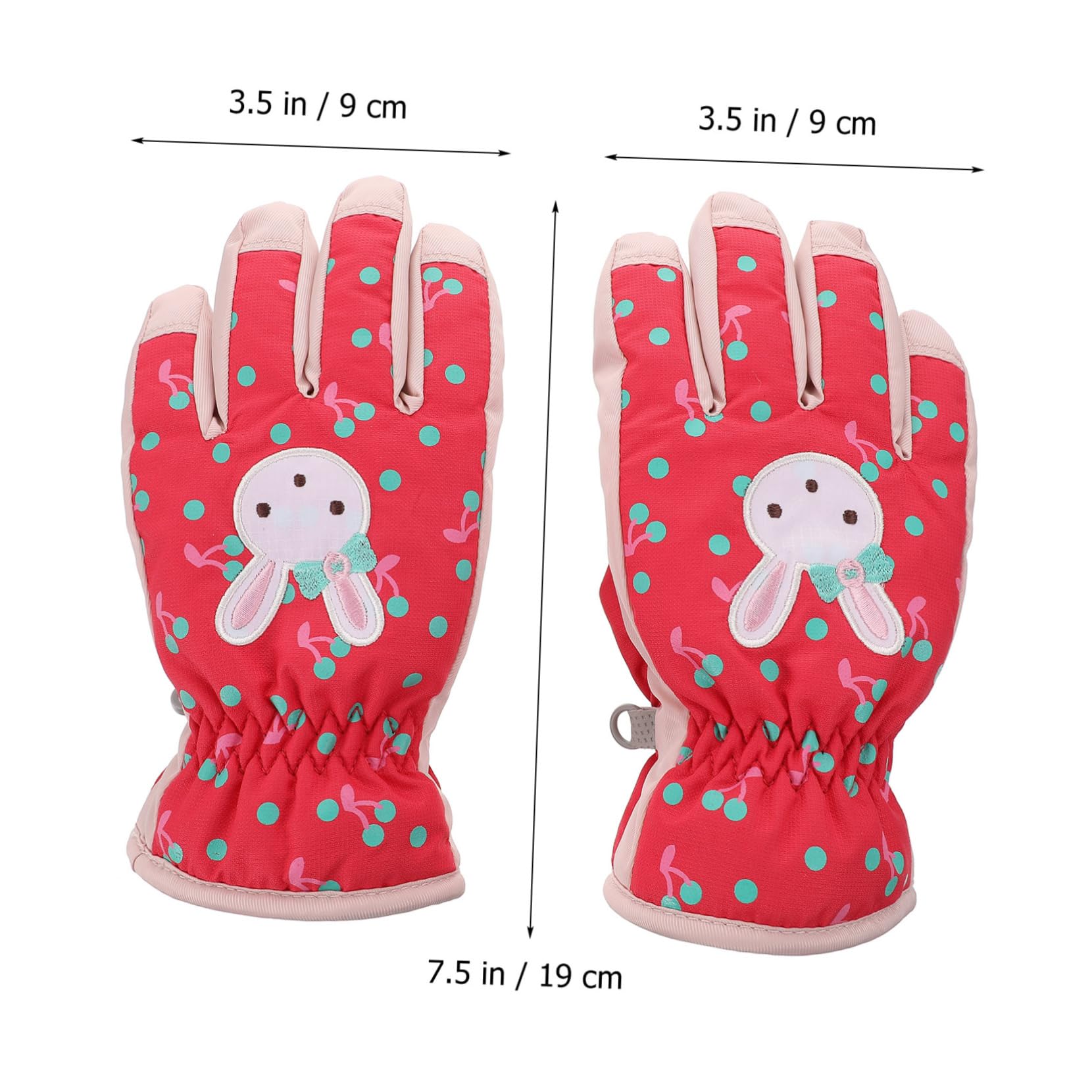 Amosfun 1 Paar Skihandschuhe Für Mädchen Fahrradhandschuhe Für Autorennen Warme Süße Cartoon- Winter Weihnachts Für Kinder Geschenk Frau