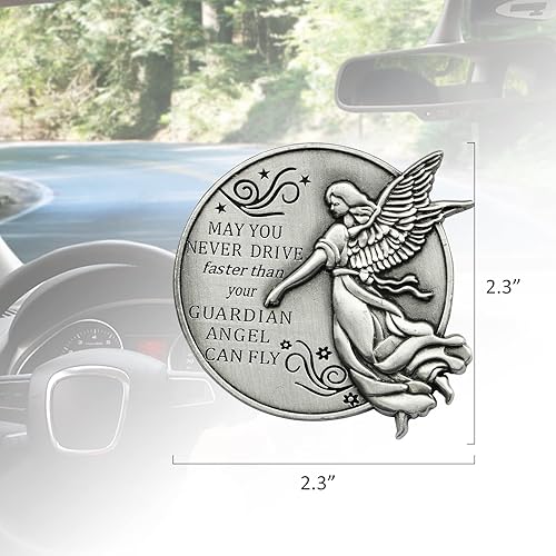 Miniatura 4 de Clip de visera de ángel de la guarda, accesorios de automóvil, regalos de seguridad para nuevos conductores, adolescentes, niños, padres, familiares