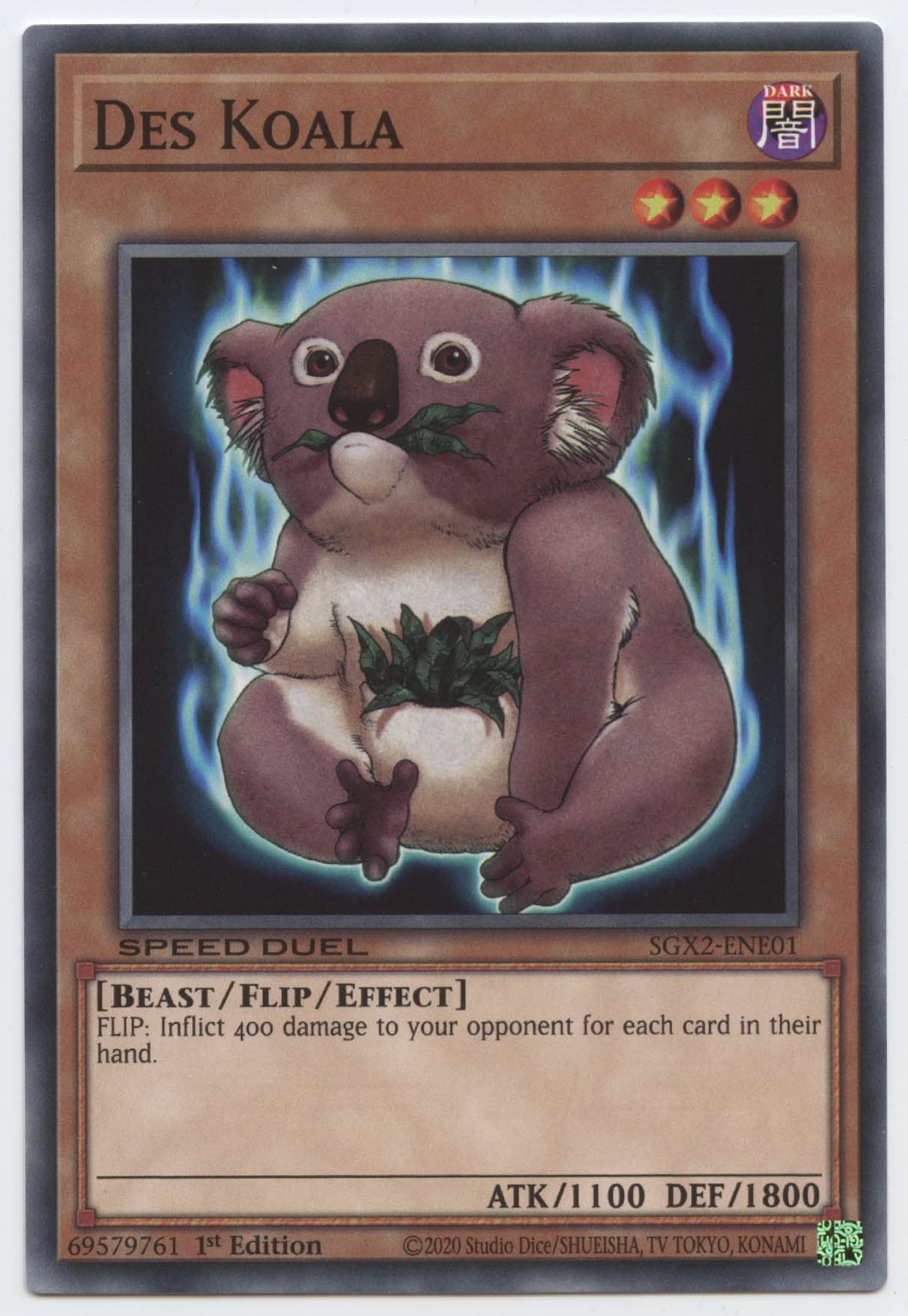 Amazon.com: Yu-Gi-Oh! Des Koala - SGX2-ENE01 - Common