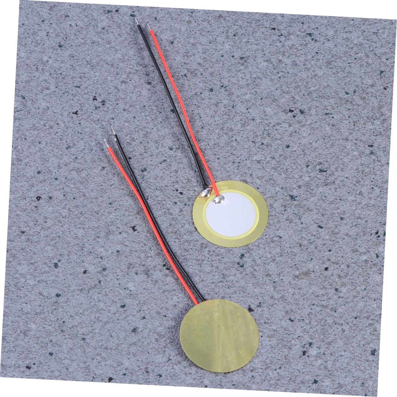 40 Pcs Piezo Diaphragm Drum Trigger Microphone Action Dual Adapter Piezoelectric Transducer Piezo Buzzer Piezo Microphone Acoustic Guitar Pickup Piezo Disc Ceramics Jiangsu