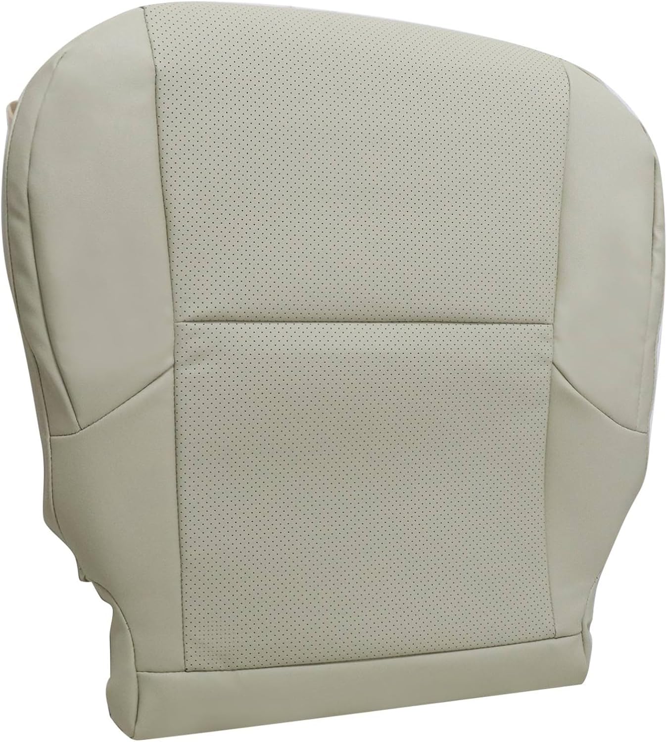 FZJDSD Ecru Tan Passenger Side Bottom Perforated Leather Seat Cover Compatible with Lexus GX460 2010 2011 2012 2013 2014 2015 2016 2017