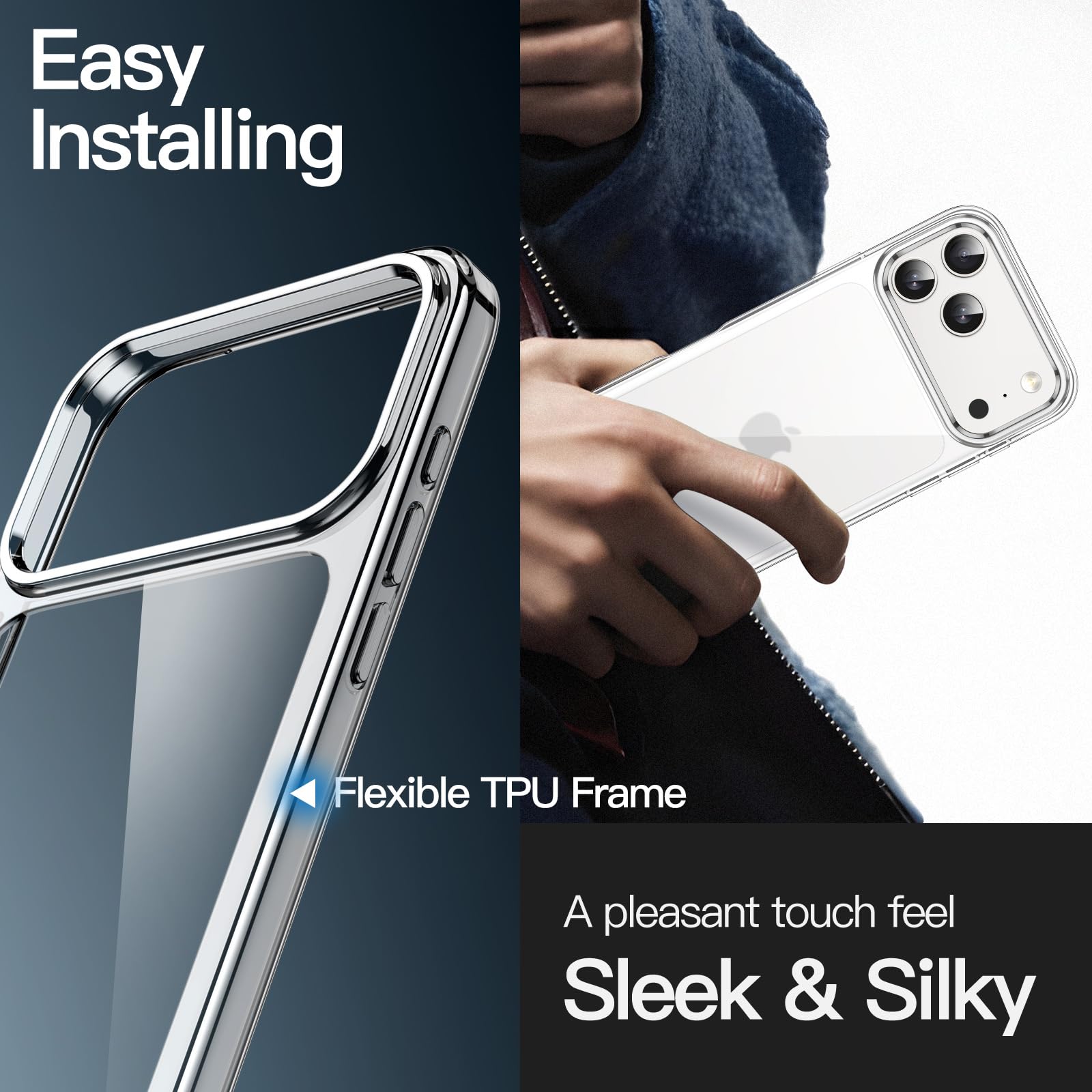 JETech Case for iPhone 17 Pro, Anti-Yellowing, Clear — Amazon image 6