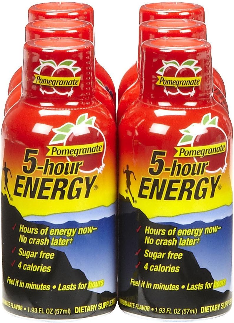 5 Hour Energy Drink Shot, Pomegranate, 6 Count