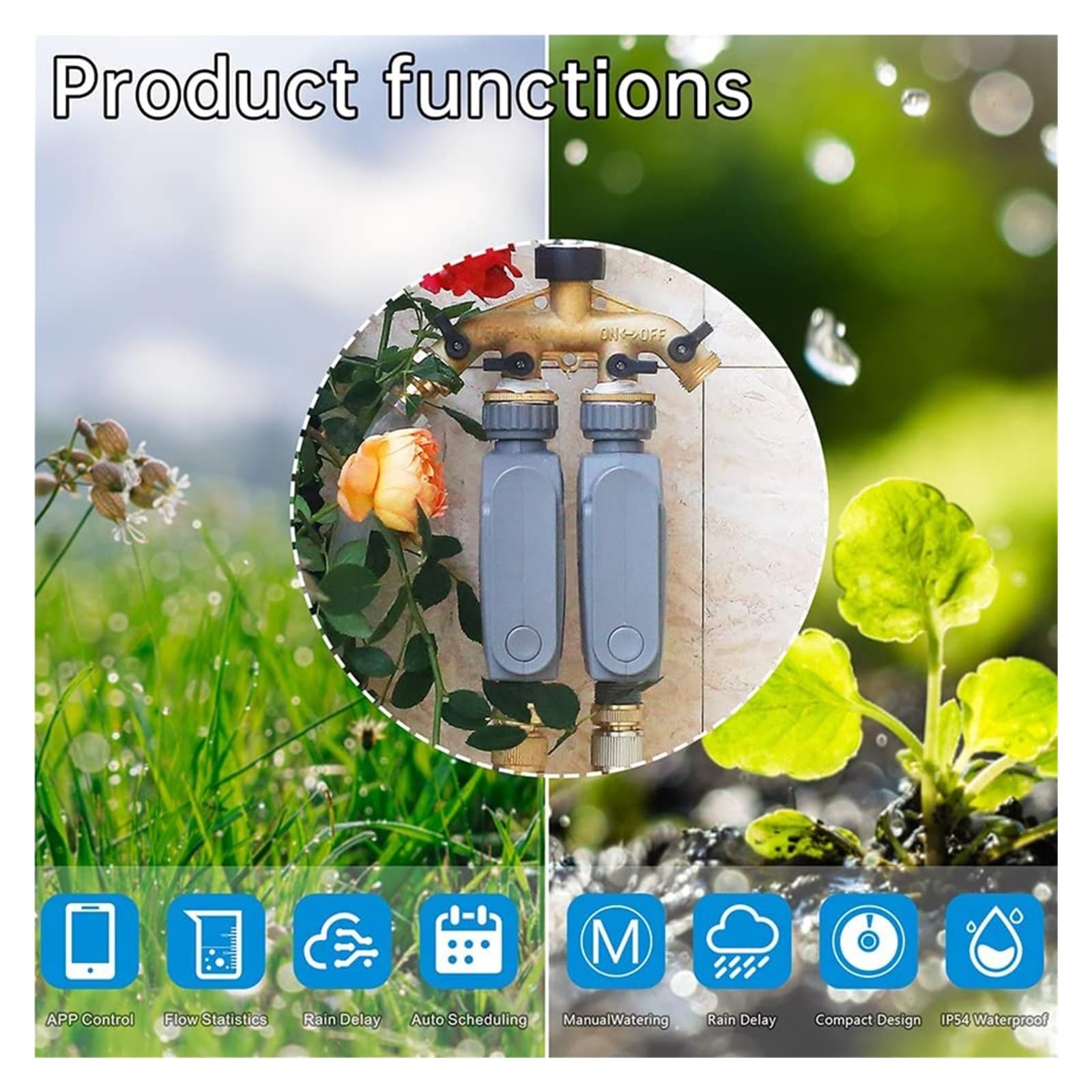 Tuya ZigBee Tubo Flessibile Rubinetto Irrigazione Timer Controller Sprinkler Intelligente Di Del Giardino Rilevatore Umidità Suolo