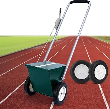 Field Line Chalker for Baseball/Softball 25LB Capacity, Adjustable 2 or 4 inch Dry Line Marker Machine, with Upgraded Nylon-Rubber Hybrid Wheels