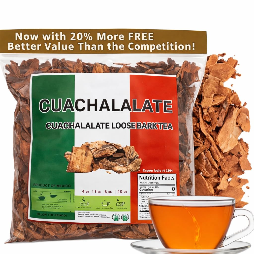 Cuachalalate Tea Mexican Cuachalala, Wildcrafted (Juliana Adstringens) | 100% All Natural - NON Gmo | Authentic Mexican Herbal Tea (1Lb)