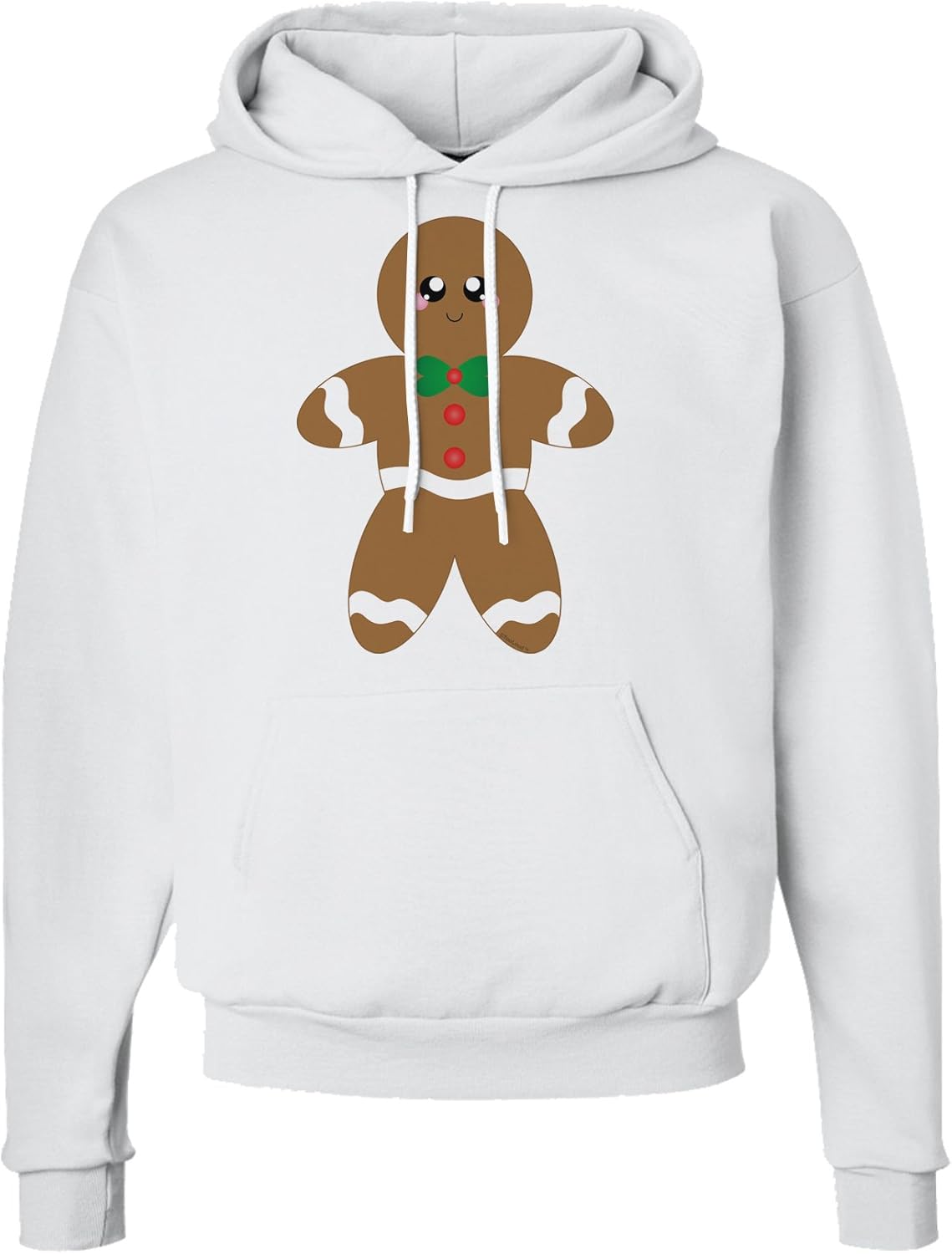 TOOLOUD Cute Gingerbread Man Christmas Hoodie Sweatshirt Hooded Pullover Pockets