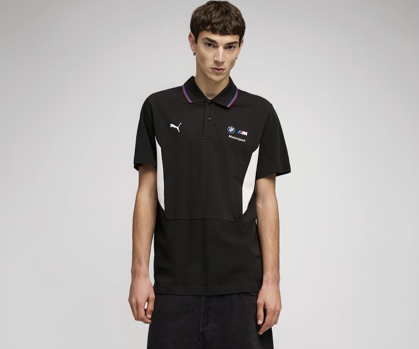 | BMW M Motorsport Sportswear Men's Regular Fit Polo T-shirt | Black | L