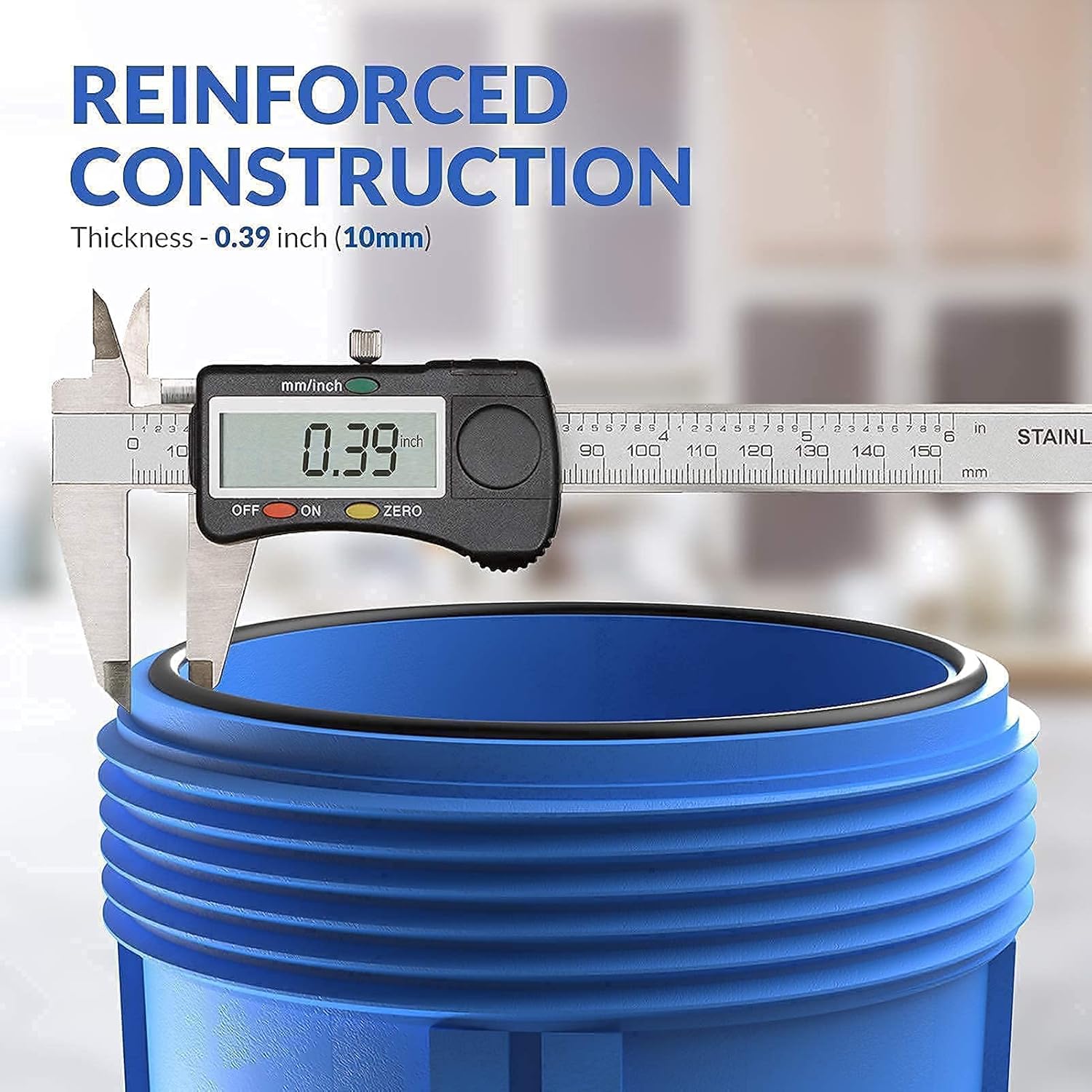 SimPure Upgrade Whole House Water Filter Housing (2-Set) and 5 Micron 10" x 4.5" Sediment Water Filter (4-Pack)