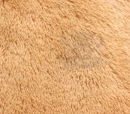 Mini tela peluda Minky de 54 pulgadas de ancho vendido por The Yard (camello)