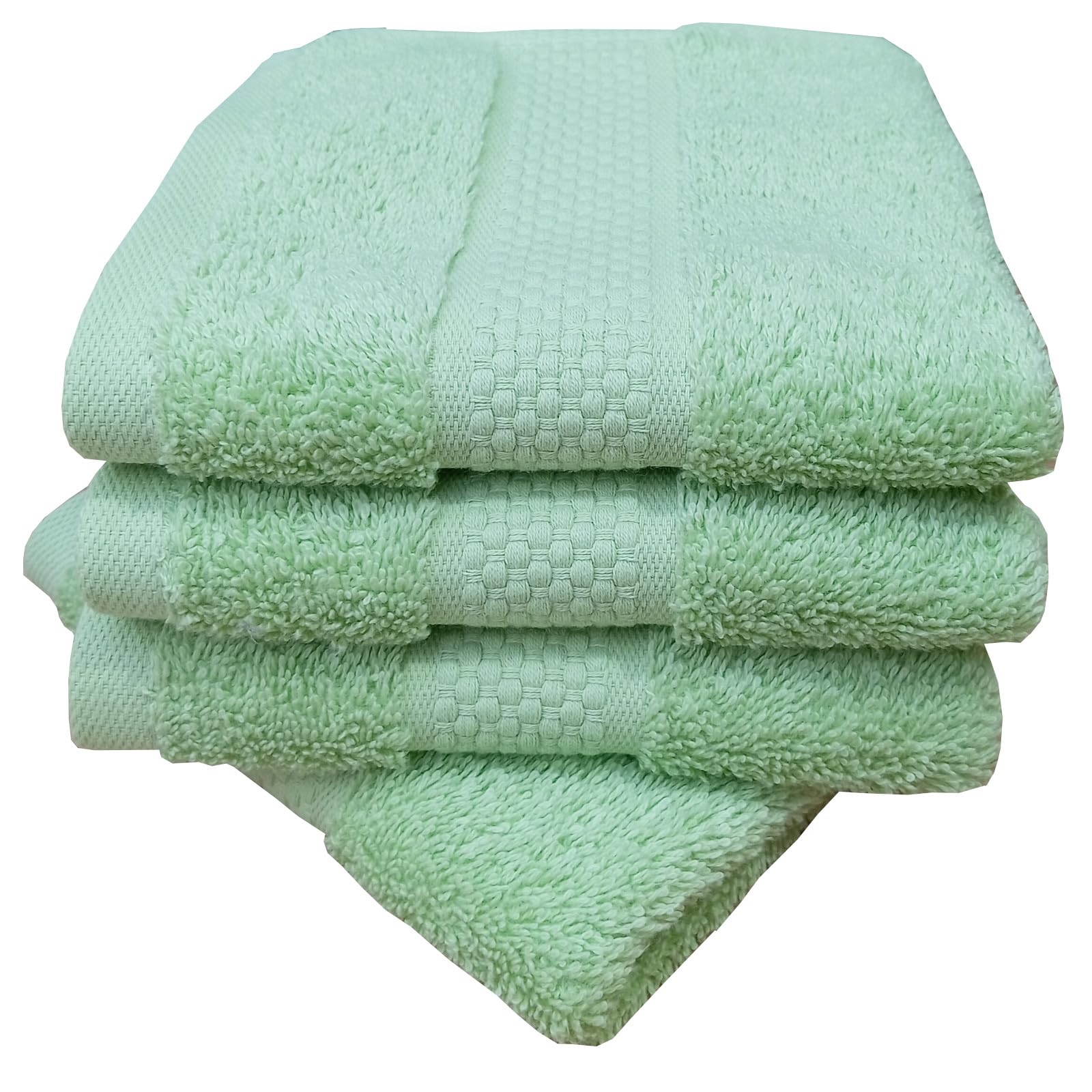 Sue Rossi Face Cloths Pack of 4, Turkish Combed Cotton, 30cm x 30cm, Soft, Absorbent & Quick Dry Wash Cloth Flannels Set Of Bathroom Towels (4, Light Sage Green)