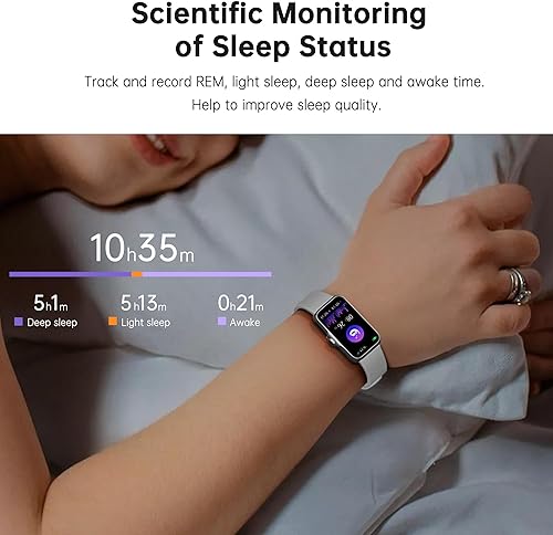 Miniatura 4 de Rastreador de salud física, reloj inteligente con monitor de frecuencia cardíaca 247 y oxígeno en sangre, rastreador de sueño con IP68 impermeable,