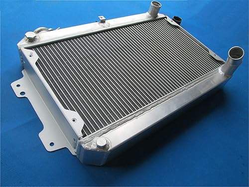 Miniatura 4 de Radiador de aluminio de 3 filas de 2.205 in para Mazda RX7 S2 1.1L 12A Engine RX-7 RX 7 1981 1982 1983 Reemplazo manual compatible con el mercado de