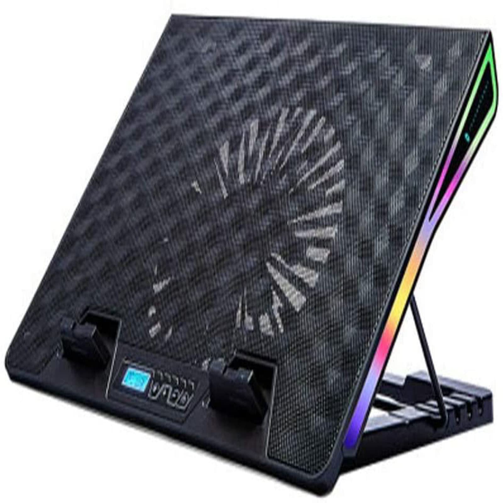 Base de refrigeración para portátil ideal para teletrabajo con luz RGB