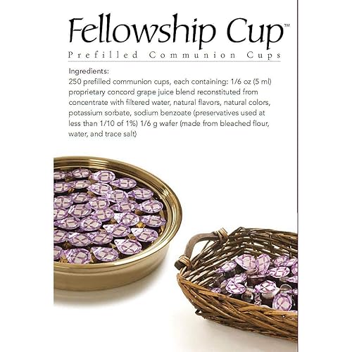 Miniatura 6 de Broadman Church Supplies Juego de taza de comunión precargada, jugo y oblea, 250 unidades